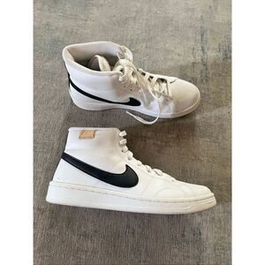 Nike White Black Onyx Court Royale 2 Mid Sneaker Men's Size 7